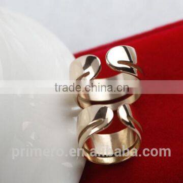 Fashion Style Korean Master's Sun 18K Rose Gold Stainless Steel Ring Jewelry For Women photo-6