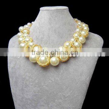 natural simple pearl necklace shining necklace