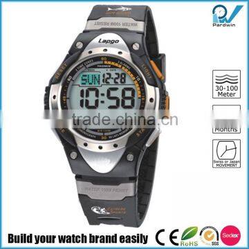multi-function outdoor sporting watches customized logo 100 meters waterproof diving watches