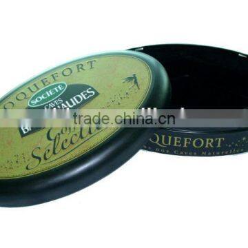 oval shaped tin; dongguan tin box; gift tin can