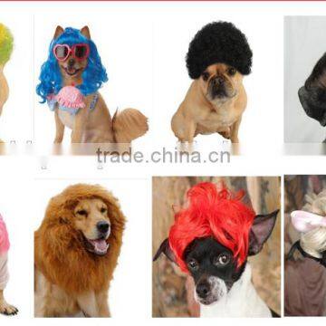 Cosplay Christams Hallween Party pet dog wigs costume