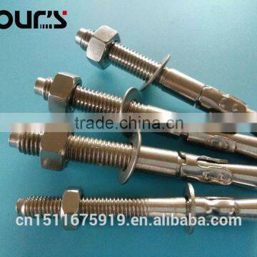 stainless steel wedge anchor through bolt anchor bolt