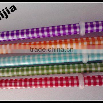 Colorful straight drinking straw