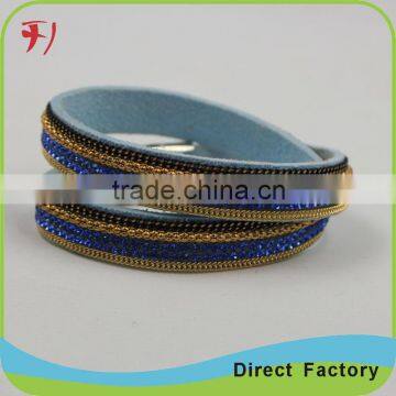 Factory Supply Hot Selling Women Leather Bracelets With Magnetic Clasp