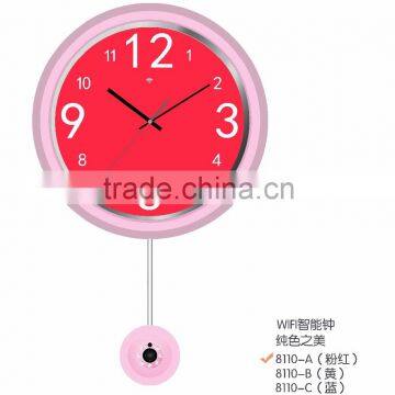 Personalized fashion creative living room wall clock bedroom muted intelligent Clock