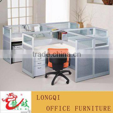 modern nice design high quality glass top modular office partition workstation office furniture call center cubicle