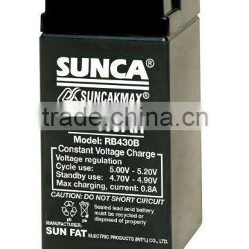 SUNCA Sealed Lead-Acid Rechargeable Battery RB430B/4V3.0AH