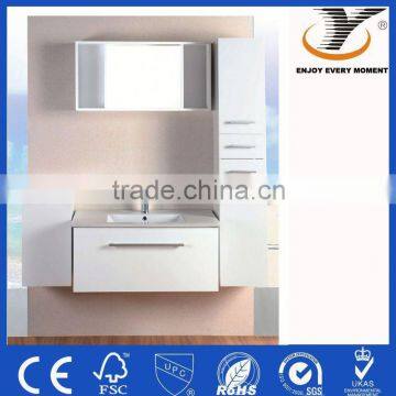 For Iran High Gloss white bathroom cabinet design