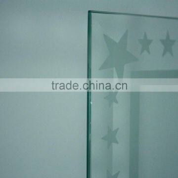 8-12mm Acid etched glass