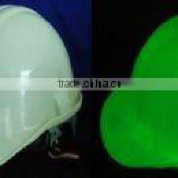 glow in the dark satety helmet/photoluminescent helmet