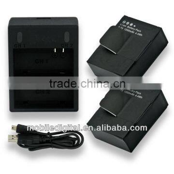 for gopro3+ accessories for 2 channel charger hot sale