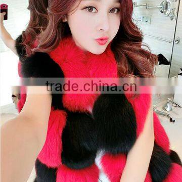 2016 Wholesale Sex Girl or Women Genuine Animal Fox Women Fur Vest photo-5