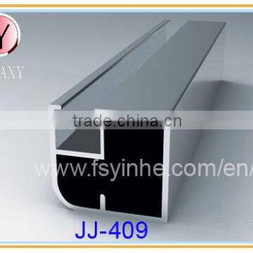 glass panel aluminium frame for bookcase