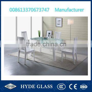 China 10mm toughened clear table glass