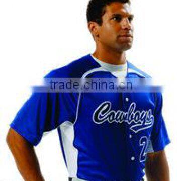 Full Button Power Mesh Men Baseball Top