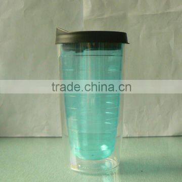 Double wall plastic tumbler