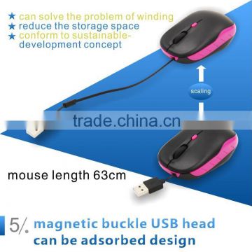 Wholesale custom retractable PC mouse