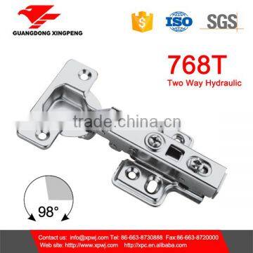 Two way soft closing adjustable door hinge