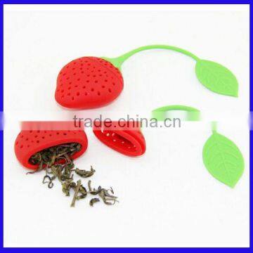 2014 Hot sale pineapple shape silicone tea-strainer