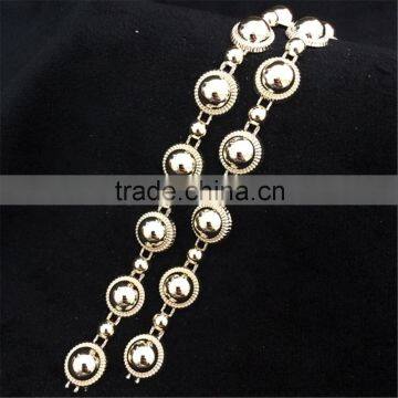 Cheap Plastic Pearl Beaded Lace Trim for Wedding Dress photo-5