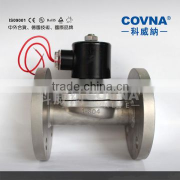 Stainless steel flange end 12v solenoid valve