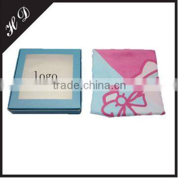 Folding Pockst Square Box With Window