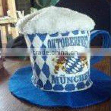 Carnival foam fun hat/OKtoberfest got beer hat