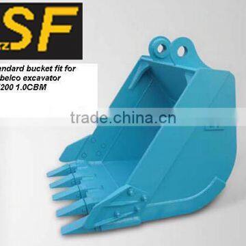 excavator standard bucket fit for excavator Kobelco SK200 1.0CBM