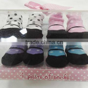 Baby cotton anti-slip socks with Animal designs