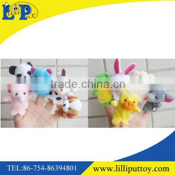 Hot selling pp cotton small animal hand puppet toy