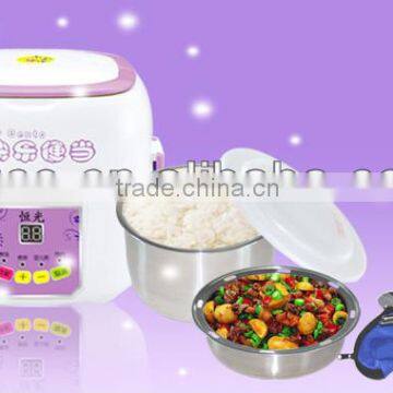 Newest Portable Intelligent Multi-functional Electric Heating Food Warmer And Steamed Lunch Box
