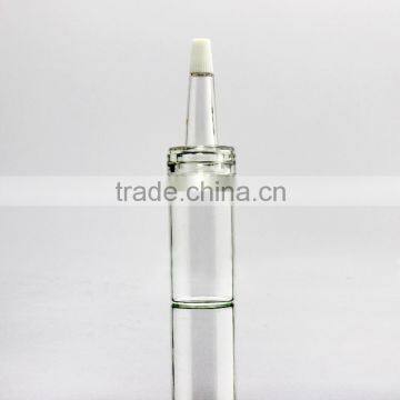 clear vial glass bottle with top cover