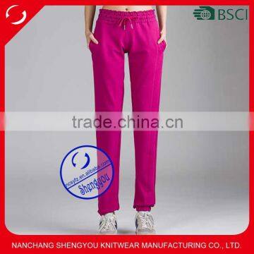 Custom wholesale women fashion jogger pants with pocket