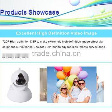 720P Megapixel CMOS Full-HD PTZ Wireless IP Camera, WIFI Camera With High Resolution Support TF Card photo-2