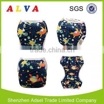 Alva New Turtle Pattern of Baby Swim Diaper Reusable Swimming Diaper photo-5
