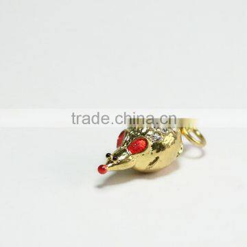 Fashion jewelry mouse pendant Crystal rhinestone