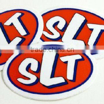 waterproof oval bumper decal with uv printing