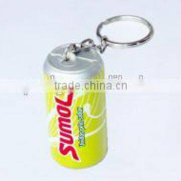 high quality Polyurethane PU foam Coca-Cola cans shape keychain