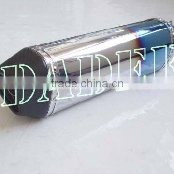 Racing Small Hexagonal Stainless Steel Exhaust With Colors-plated Surface photo-3