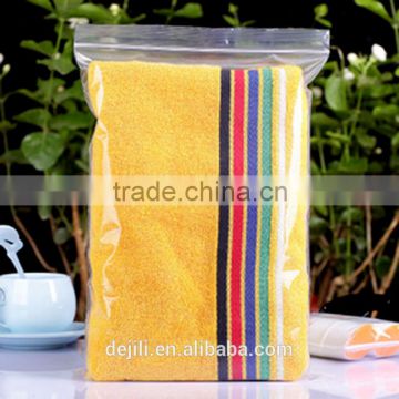 printing LDPE zip lock bag/plastic packaging bag with zipper for towel,apparel,garment