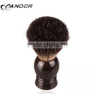 Pure black badger shaving brush knots