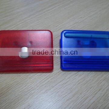 Plastic magnetic clip, Plastic power clip, Promotional transparent magnetic power clip, PTMC013