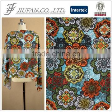 dress designs fat ladies calico print fabric high density viscose rayon fabric