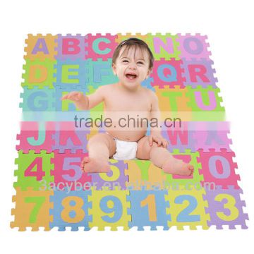 Alphabet & Numbers Soft Foam Puzzle Mat Children Kids Play Mat