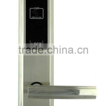 RHM323 RFID smart card digital Hotel door handle locks/electronic panel door lock bluetooth 4.0 hotel smart lock