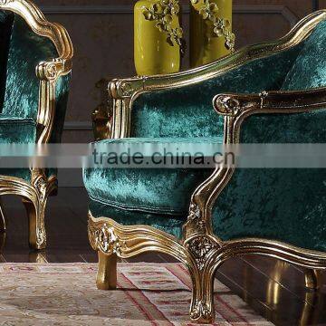 Luxurious Classic Furniture Sofa With Gold Leaf Gilding photo-5