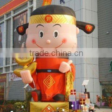 Inflatable cartoon for activity the god of wealth