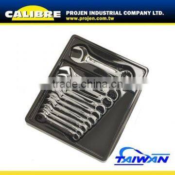 CALIBRE 10-19mm spanner wrench 10pc Short Combination Spanner Set