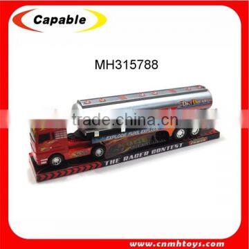 Plastic friction toy car oil tank truck for sale