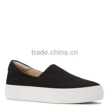 OLZSN 04 Cheap hot sale Newest style women Canvas Fabric slip on flat sneaker shoe